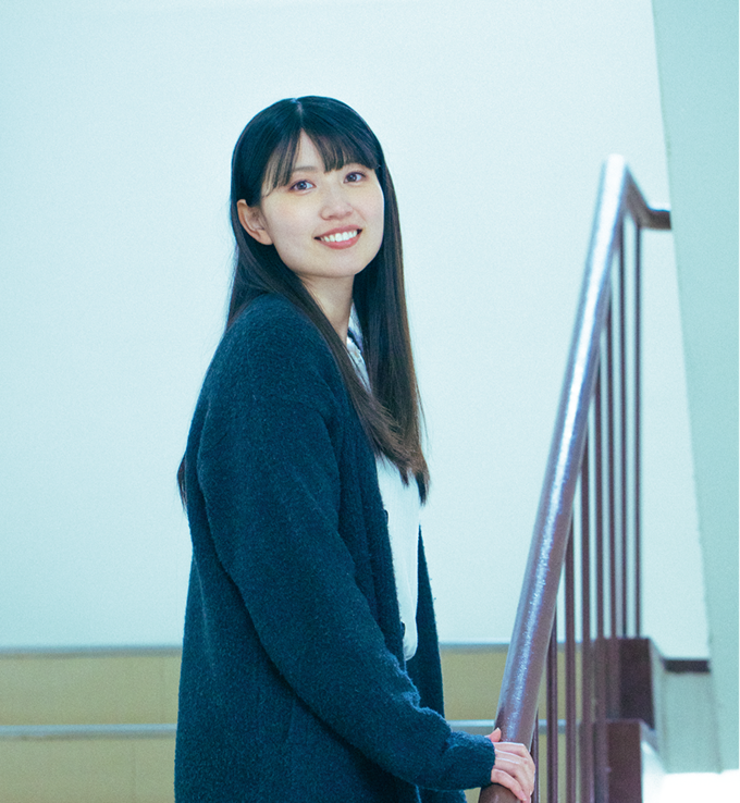 2022年都市環境設計科(公務員コース)の卒業生(女性)の様子
